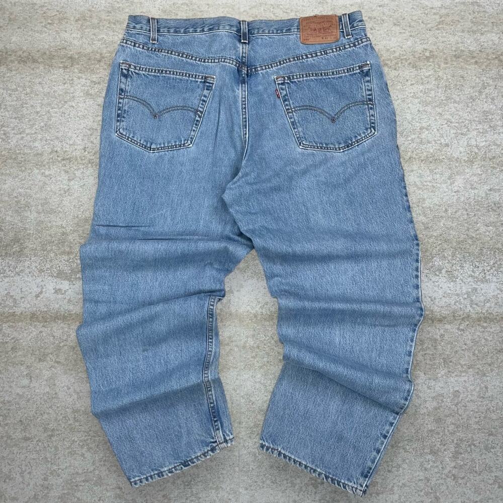 Vintage Levis 550 Jeans Relaxed Fit Light Wash Denim Red Tab 90s